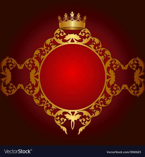 Royal Golden Frame Royalty Free Vector Image Vectorstock