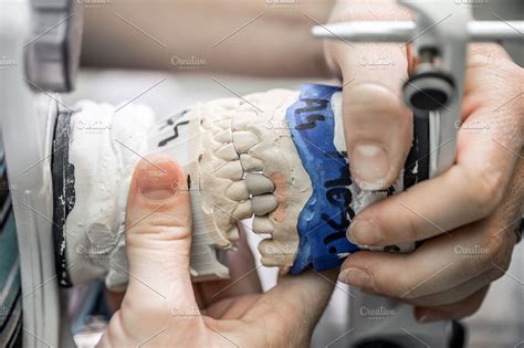 Dental Technician Working Featuring Technician Dentist And
