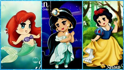 Công Chúa Disney Với Tạo Hình Chibi Ai đáng Yêu Nhất Elsa Ariel