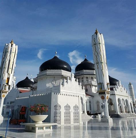 Baiturrahman Grand Mosque Kota Banda Aceh Indonesia Pemandangan