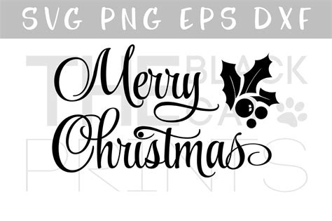 Merry Christmas Svg Dxf Eps Png