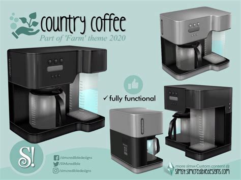 The Sims Resource Country Coffee Machine