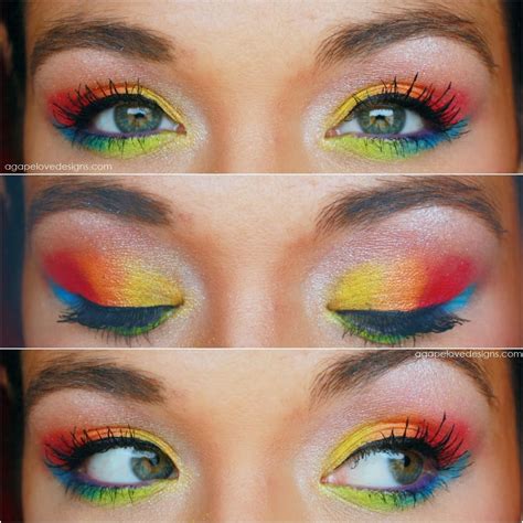 Agape Love Designs Neon Rainbow Eye Makeup Requested