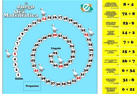 Maybe you would like to learn more about one of these? Juego educativo de matemáticas: La Oca Matemática | Juegos de matemáticas, Juegos matematicos ...