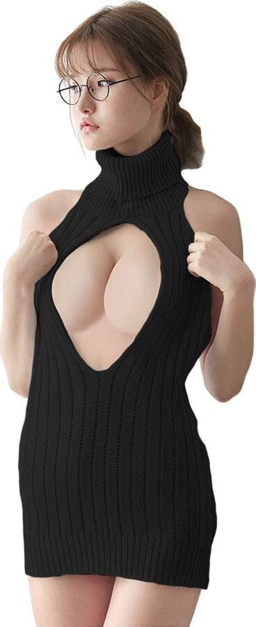 Lucky2buy Olanstar Women S Sexy Backless Hollow Out Anime Cosplay Virgin Killer Sweater One