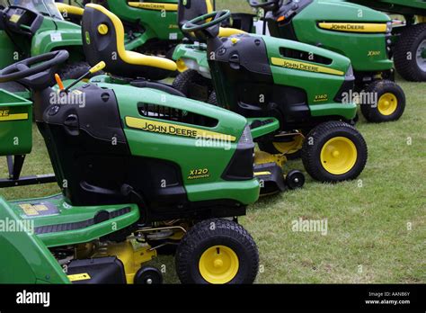 John Deere Ride On Mowers On Display At The Suffolk Agricultural Show
