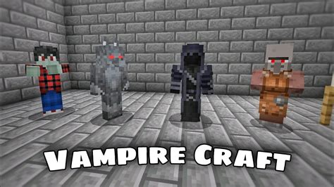 Minecraft Mod Showcase Vampire Craft Addon For Mcpe Youtube