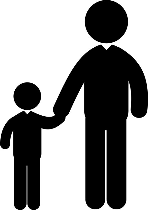 Adult And Silhouettes Png Adult And Child Vector Clipart Full Size