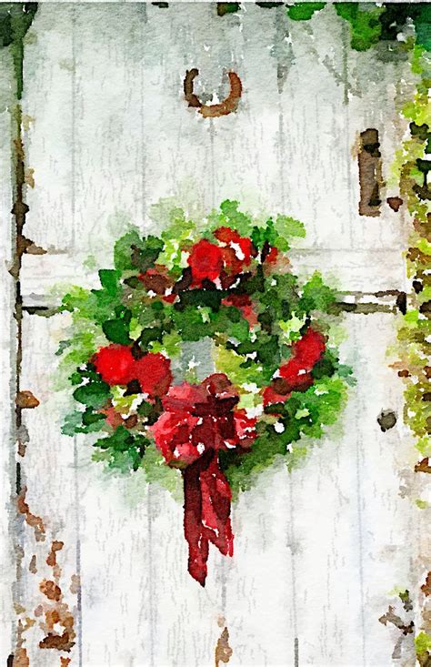 This diy christmas card tutorial is quick, easy, and artistic! 25+ bästa idéerna om Watercolor christmas cards på Pinterest
