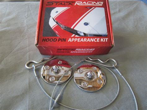 Buy Simulated Hood Pin Kit Stack Racing 11019 Chrome Awesome