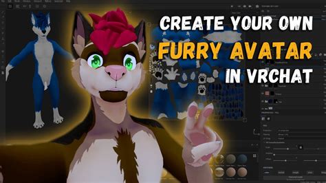 How To Create Your Own Custom Texture For A Vrchat Furry Avatar Youtube