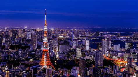 Japón Tokio Dream City Torre De Tokio Vista Nocturna Avance