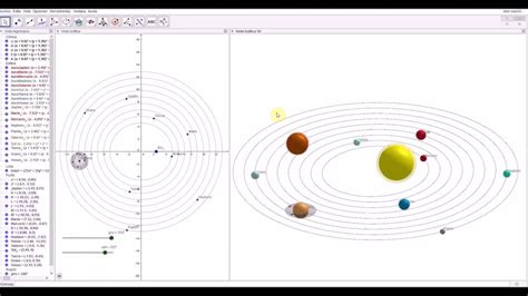 animacion del sistema solar geogebra otosection