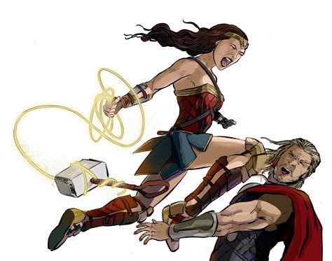Thor Vs Wonder Women Wallpapers Wallpaper Cave