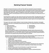 Marketing Proposal Example Pdf Pictures