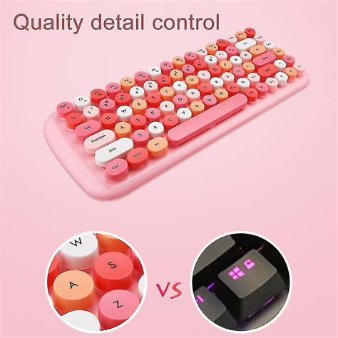 Mofii Trådløs Mini Candy Keyboard Mouse Combo Set Mix Color 24 G