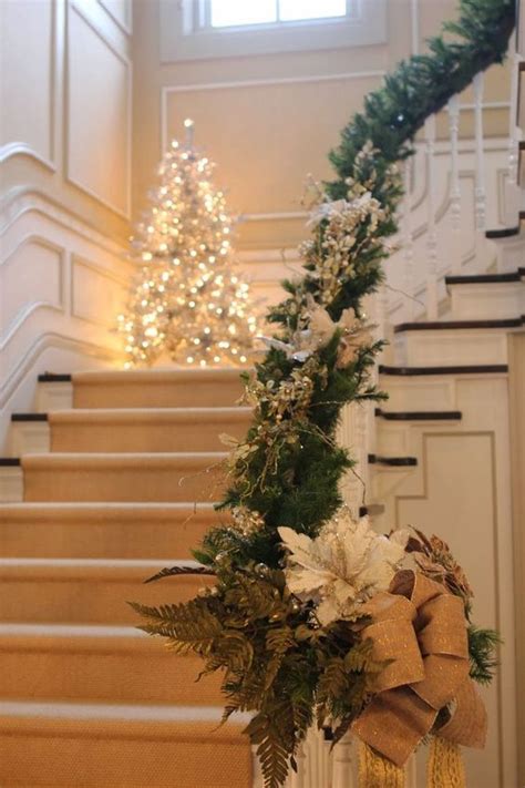30 Christmas Staircase Decoration Ideas Thatll Make Your Home Look