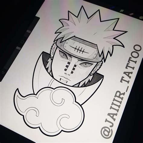 Pain Naruto Tattoo Naruto Tattoo Naruto Drawings Naruto Sketch Drawing
