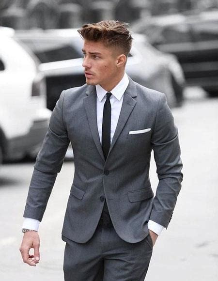 We did not find results for: Mens grey suit black tie white shirt package deal 2 button ...