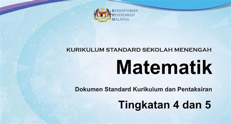 Matematik tingkatan 1 apk we provide on this page is original, direct fetch from google store. Silibus Baru Matematik Tingkatan 4 2020 (DSKP KSSM ...