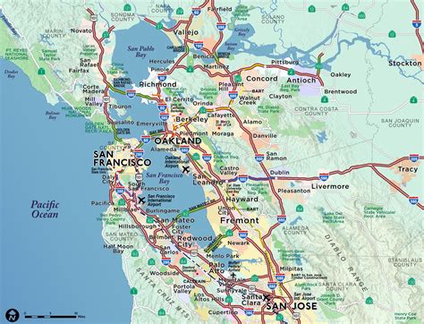 Map Of Bay Area California World Map