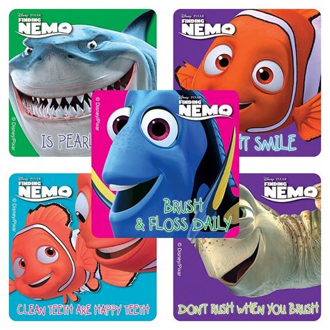 Finding Nemo Dental Stickers Finding Nemo Stickers From Smilemakers