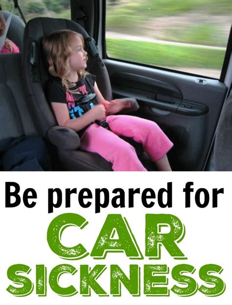 Be Prepared For Car Sickness With This Kit Car Sick Toddler Road