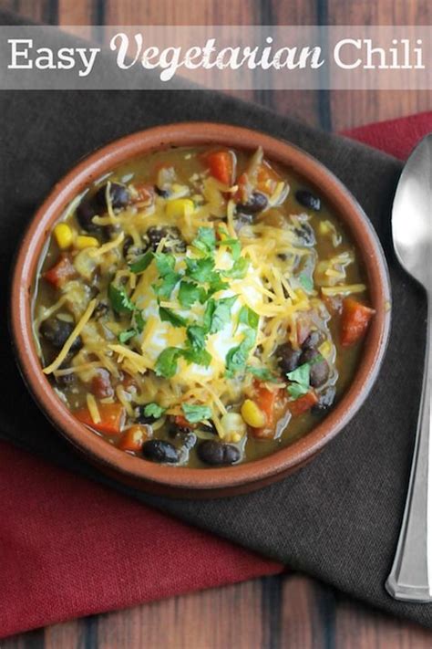 So Quick This Incredibly Delicious Vegetarian Chili