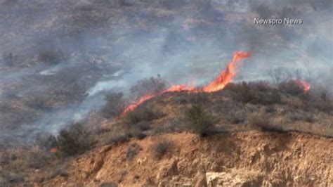 brush fire near highway 18 in san bernardino fully contained abc7 los angeles