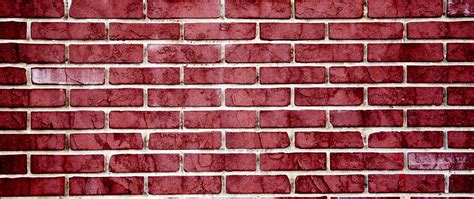 Download Wallpaper 2560x1080 Brick Wall Red Texture Wall Dual Wide