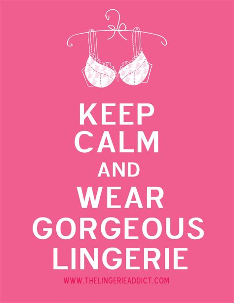 The Official Lingerie Addict Motto The Lingerie Addict