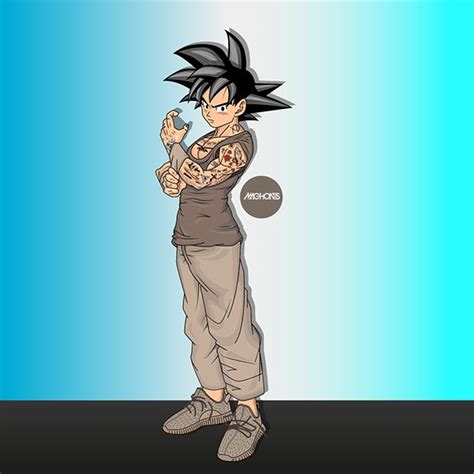 9 Best Goku Wearing Jordans Images On Pinterest Dragon Ball Z