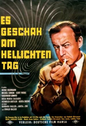 Eines tages fährt an der tankstelle auch der geschäftsmann schrott vorbei und sieht die kleine annemarie nahe der landstraße spielen. Es Geschah am Hellichten Tag (Film, 1958) - MovieMeter.nl