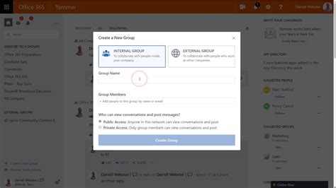 yammer connected office 365 groups how to turn them on youtube