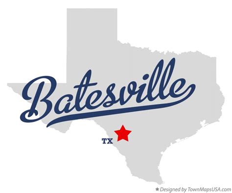 Map Of Batesville Tx Texas