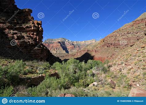 View Of Canyon Walls From Upper Tapeats Campground In Grand Canyon Np