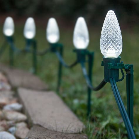 C9 Led Pathway Lights Cool White 75 Stakes Yard Envy