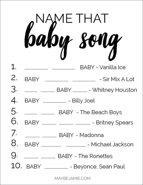 Best baby shower game with the answers! Baby Shower Game Ideas + FREE Printables | Maybe Jamie