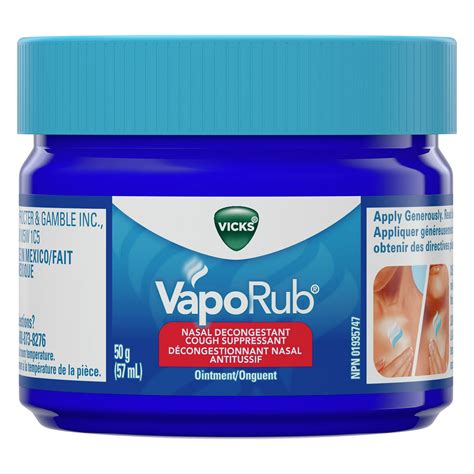Vicks Vaporub Chest Rub Ointment Relief From Cough Cold Aches