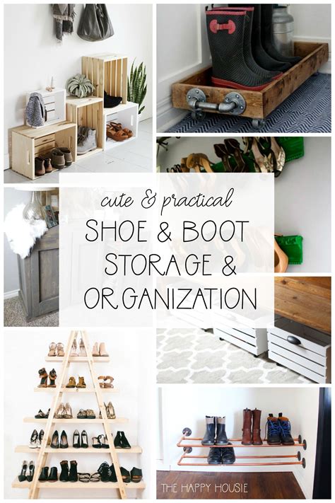 Diy shoe racks for closet. Cute & Practical DIY Shoe Storage and Organization | The ...