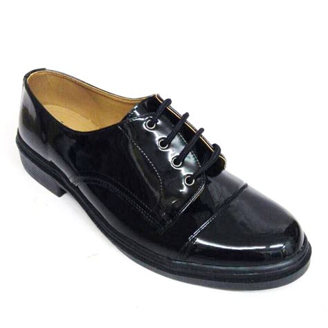Abaro Black Pu Leather Uniform Cadet Formal Shoes Men Cd 767032