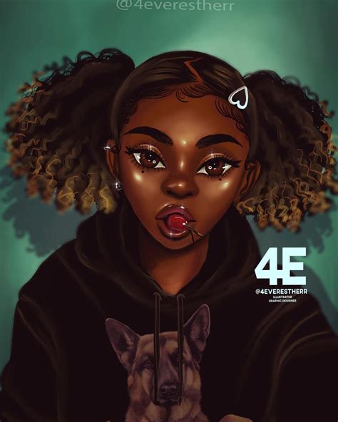 Pin By Lilly Williams On Black Art Black Love Art Drawings Of Black Girls Black Girl Art