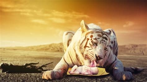 Amazing Tiger Photo Manipulation And Color Effects Photoshop Cc 2017