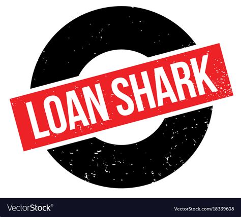 loan shark rubber stamp royalty free vector image