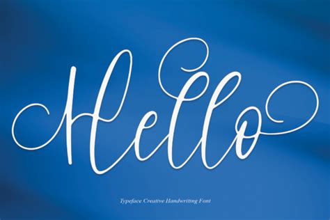 Hello Font By Creativewhitee Creative Fabrica