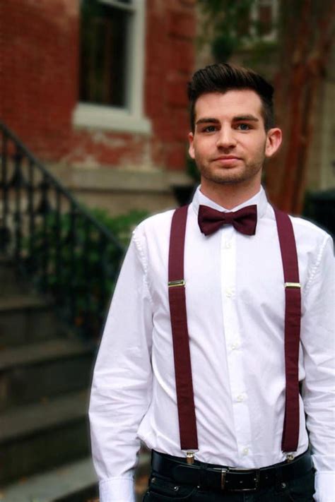 This item is unavailable | Etsy | Suspenders men, Burgundy bow tie