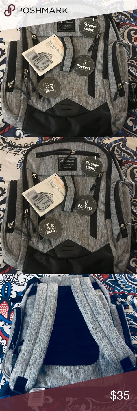 Nwt Eddie Bauer Baby Bag Backpack Multi Functional