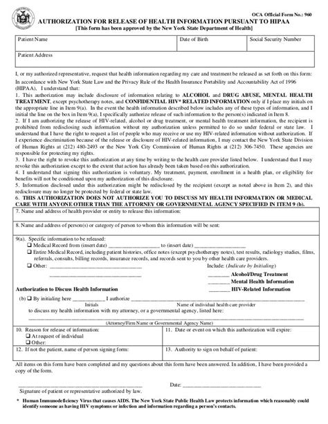 Hipaa Fillable Form Printable Forms Free Online