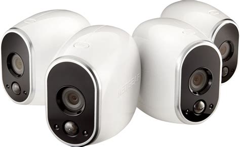Looking for the best outdoor wireless security cameras? Arlo Smart Home Indoor/Outdoor Wireless High-Definition Security Cameras (4-Pack) White/Black ...