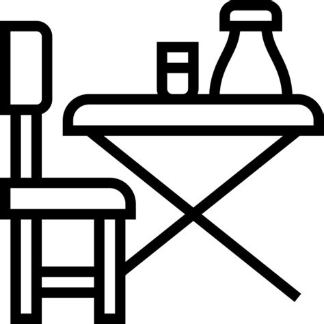 Mesa restaurante - Iconos gratis de muebles y menaje png image